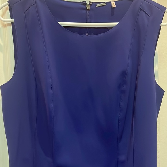 Elie Tahari Blue Sleeveless Dress - Picture 3 of 9